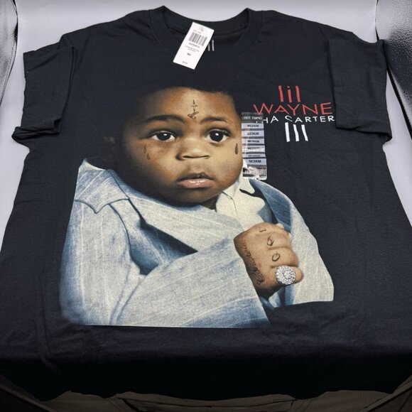 Lil Wayne Tha Carter III Album Cover Portrait T-Shirt MEDIUM New - Picture 1 of 5